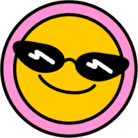 Smiley face with sunglasses